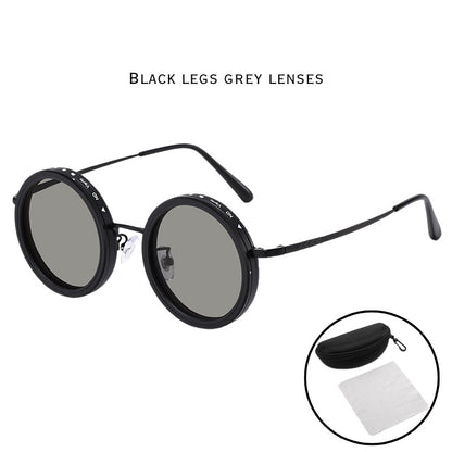 New ND Dimmable Sunglasses Men dealsniper-net BLACK LEGS GREY LENSES