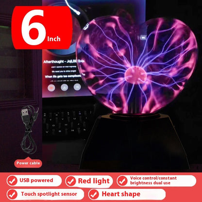 Plasma Lightning Ball Electronic Magic Light Electrostatic Home Decor Gym From House Love 6in