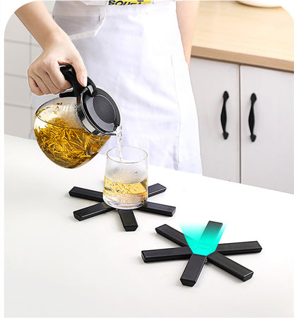 Foldable Pan Mat Sturdy Heat Resistant ABS Heat-insulated Anti-slip Deals dealsniper-net