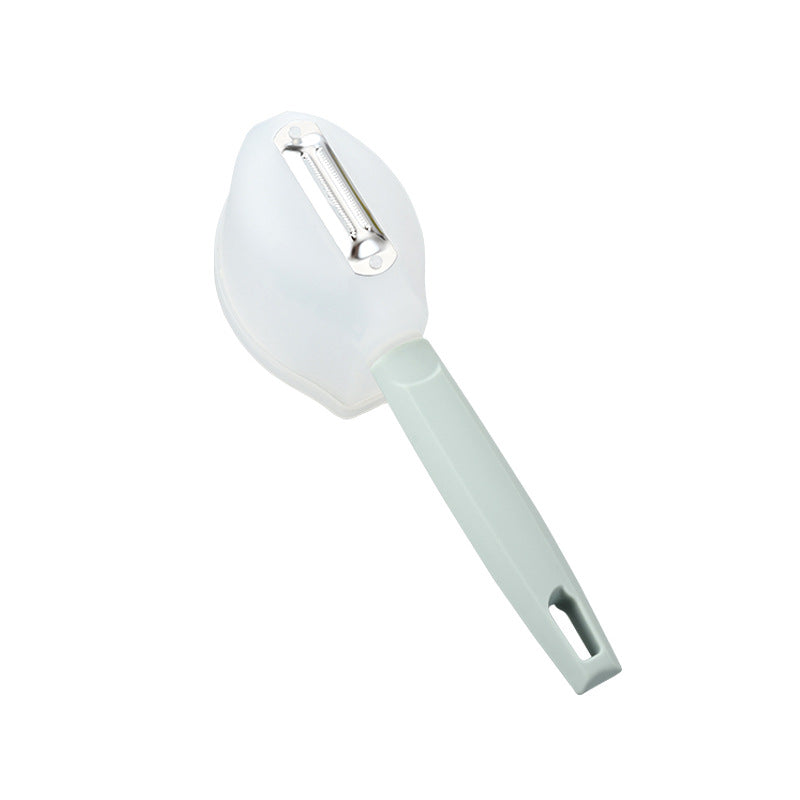 Handle Fruit Peeler Stainless Steel Kitchen Gadgets Kitchen DealSniper.net Blue