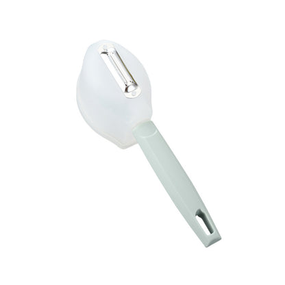 Handle Fruit Peeler Stainless Steel Kitchen Gadgets Kitchen DealSniper.net Blue