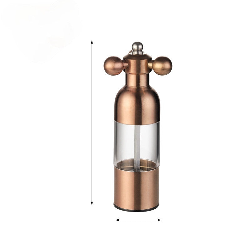 Pepper Mill Gadgets Pepper and Salt Grinder Grinding 4 Color Kitchen dealsniper-net Rose Gold Small