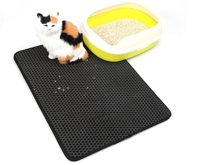 Pet Cat Litter Mat Pet Supplies EVA Double Cat Litter Mat Pets Gym From House