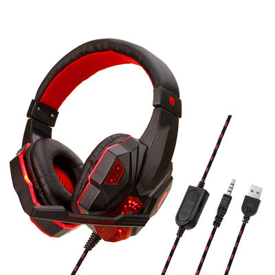 headphones Gadgets dealsniper-net Black red A