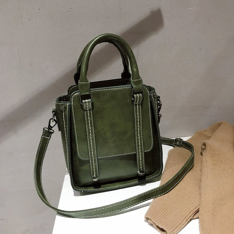 Retro little bag for ladies, ins new style for autumn/winter Women dealsniper-net Green