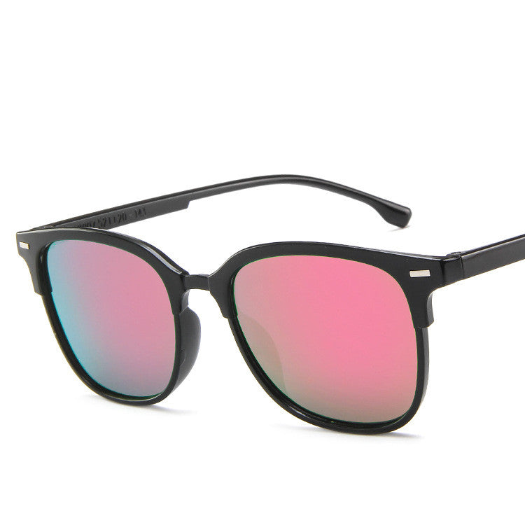 Temperament Simple Retro Couple Square Wild Glasses Men DealSniper.net Powder mercury 18007