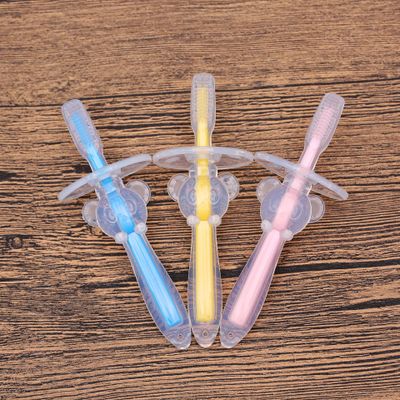 Silicone Baby Toothbrush Kids Teether Training Tool Clear Massager Kids dealsniper-net