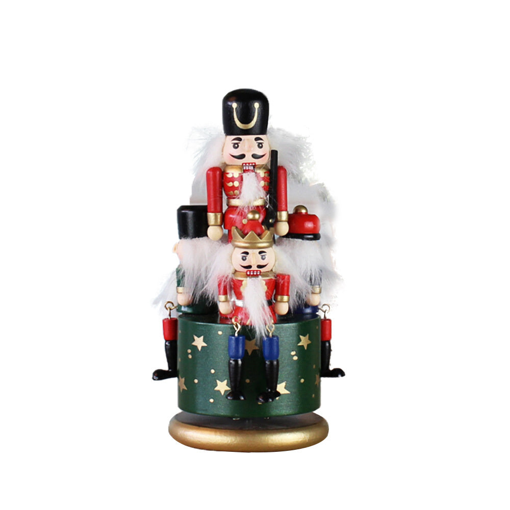 Music Bell Nutcracker Puppet House dealsniper-net Green