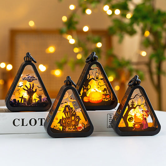 Halloween Decorations Portable Pumpkin Lanterns Halloween Holidays Gym From House