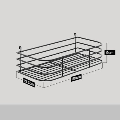 Stainless Steel Kitchen Wall Mounted Kitchen Storage Rack Hole Plate