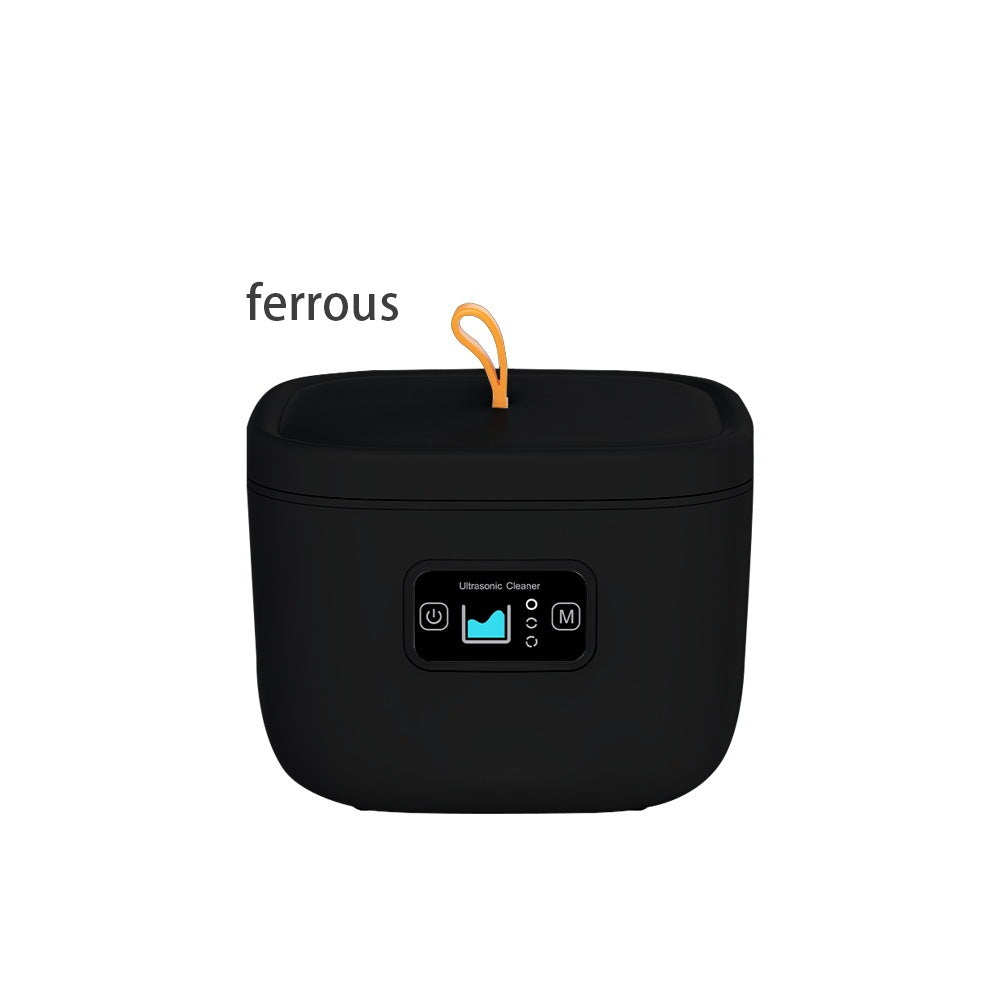 Household Ultrasonic Dentures Tooth Socket Watch Automatic Cleaning Machine Kitchen DealSniper.net Black EU