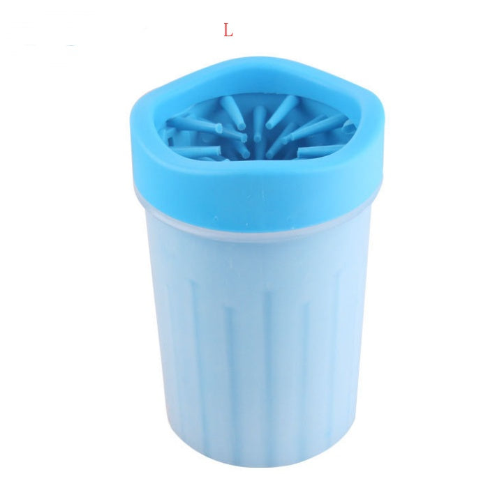 Silicone Dog Paw Washer Cup Pets dealsniper-net Blue B L