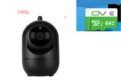 1080P Cloud Wireless IP Camera Intelligent Auto Tracking Home DealSniper.net Black AU 1080P 64GB