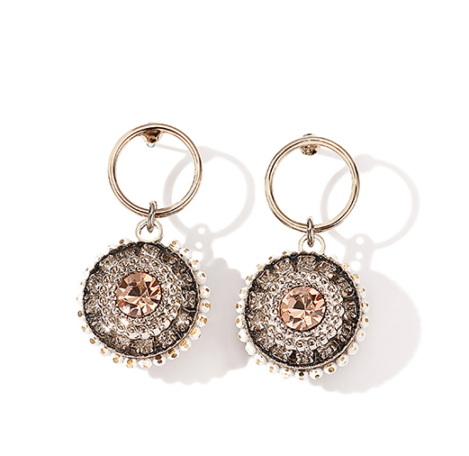 ZENGLIU Baroque personality earrings female temperament Korea Women dealsniper-net