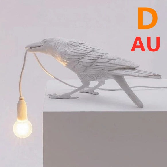 Creative Auspicious Bird Resin Wall Lamp Decoration