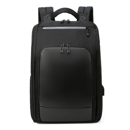Men On Business Computer Backpack USB Reflective Strip Men DealSniper.net Black