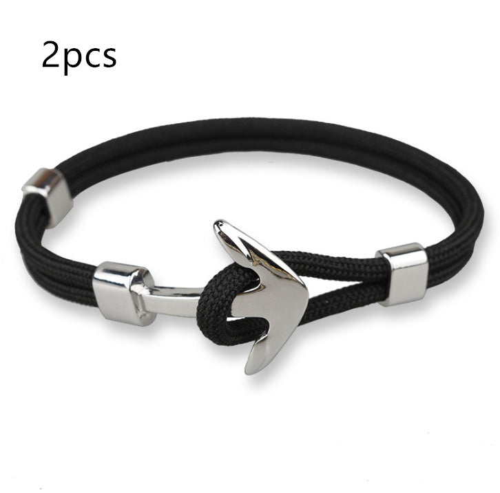 Anchor Bracelet Umbrella Black Pirate Anchor Hand Strap Gift Kids dealsniper-net A14 2pcs