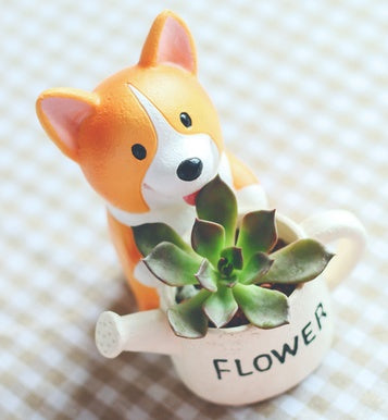 Flower Pot Mini Plant Pot Modern Pet Dog Annimal Style Pots Home Decor Gym From House
