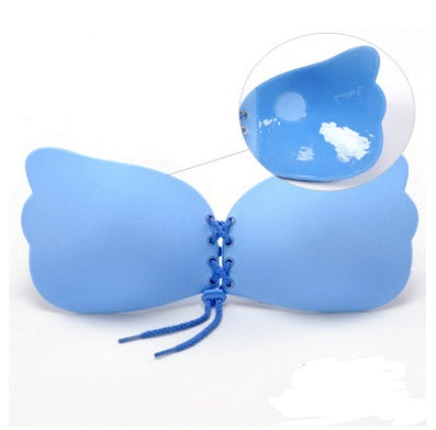 Large Size Strapless Bra Adhesive Sticky Push Up Bras Women dealsniper-net Blue A