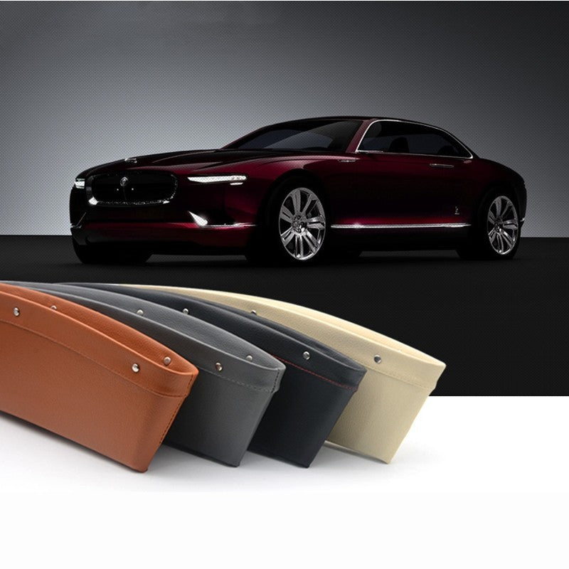 Car Organizer Box Caddy Catcher PU Leather Seat Gap Storage Bag Vehicle DealSniper.net