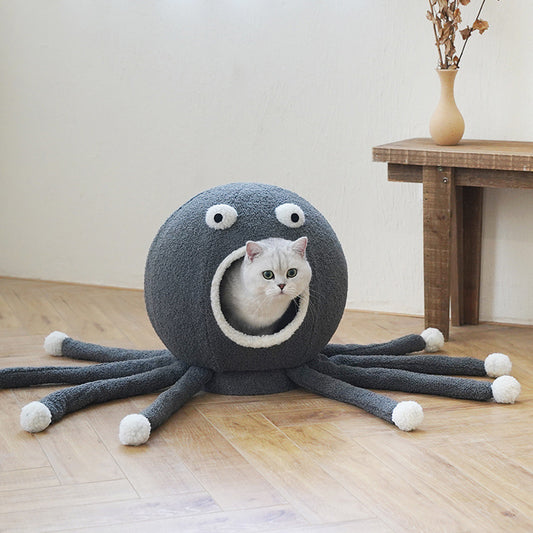 Pet Deep Sleep Cartoon Plush Nest Pets Gym From House