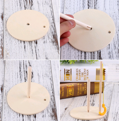 Children's educational creative fishing toys wooden