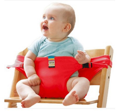 Baby Portable Baby Dining Chair Seat Fixing Belt Kids DealSniper.net Red