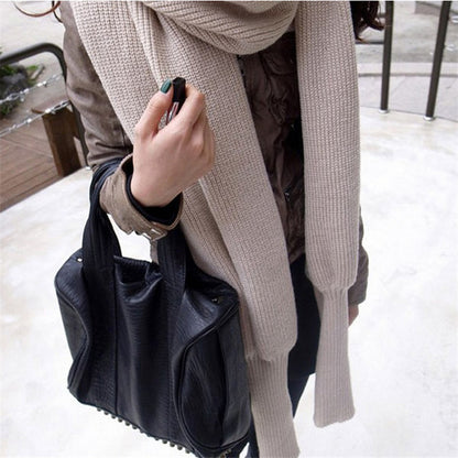 Sweater Scarf Cashmere Ladies Girl Woman Clothing Casual Wear Women dealsniper-net