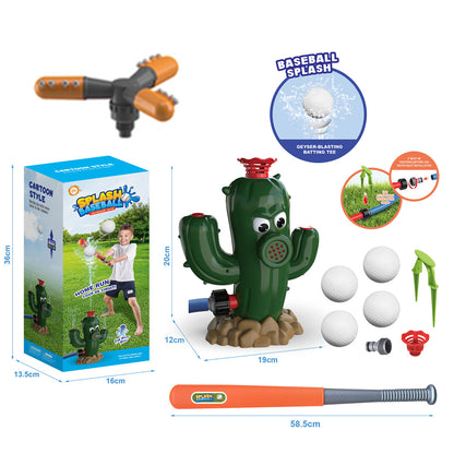 Sprinkler Outdoor Water Spray Toy Garden Water Toys Kids dealsniper-net Cactus baseball nozzle