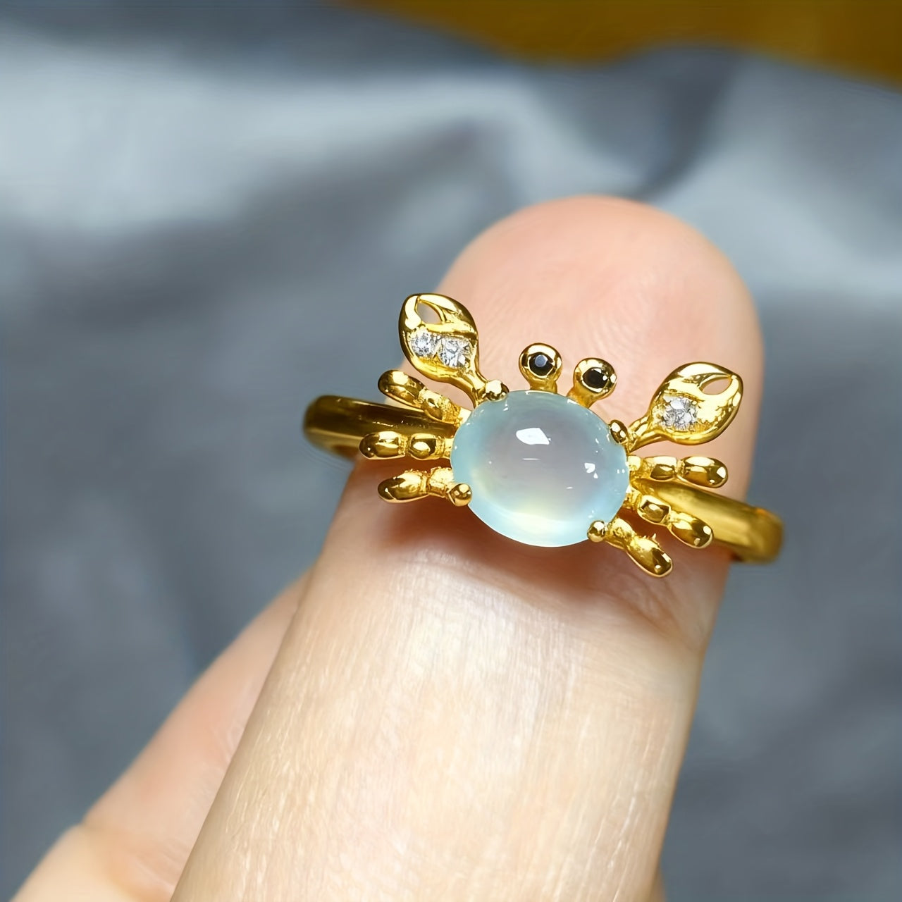 New Arrival Crab Ring For Women New Moonstone Inspired Jewelry Gym From House