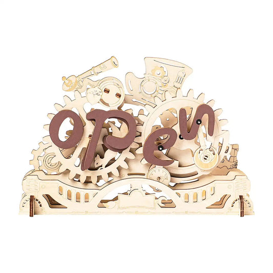 Robotime Rokr Open Closed Sign 3D Wooden Puzzle Kids dealsniper-net