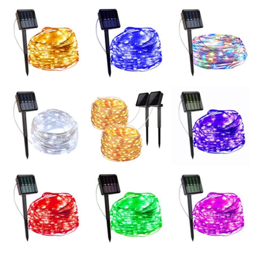 Holiday Wedding Party Garland Solar Garden Waterproof For Home Led Decor Home Decor DealSniper.net