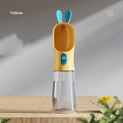 New Dog Water Bottle Portable Outdoor Pet Travel Water Bottle Pets Supplies Pets dealsniper-net Yellow Water glass