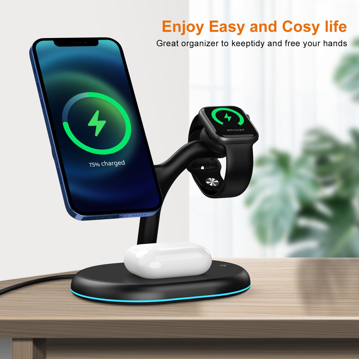 Multifunctional Three-in-one Magnetic Wireless Charger Gadgets Gym From House
