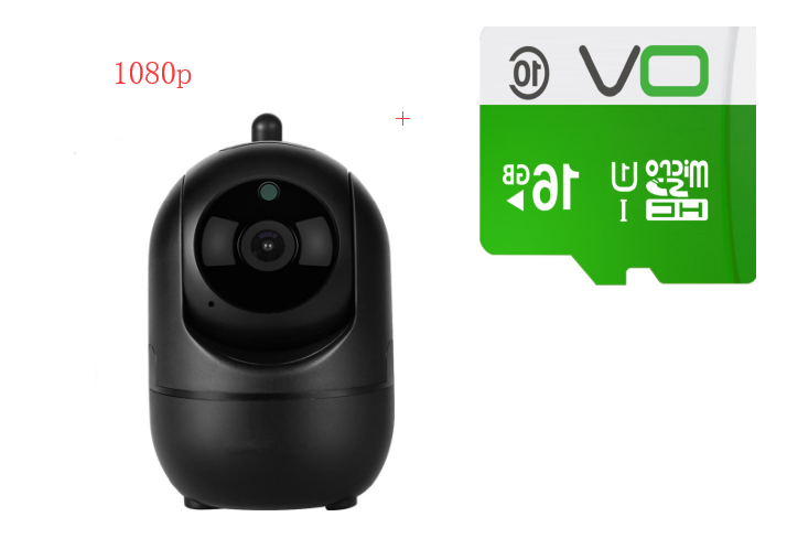 1080P Cloud Wireless IP Camera Intelligent Auto Tracking Home DealSniper.net Black AU 1080P 16GB