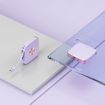 5000 MA Pendant Emergency Power Bank Electronics dealsniper-net Purple Apple Cable 5000 MA