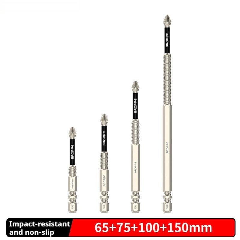 Cross Bit Strong Magnetic Electric Hand Drill Screwdriver Tools DealSniper.net 65 75 100 150mm 4PCS Set 635mm