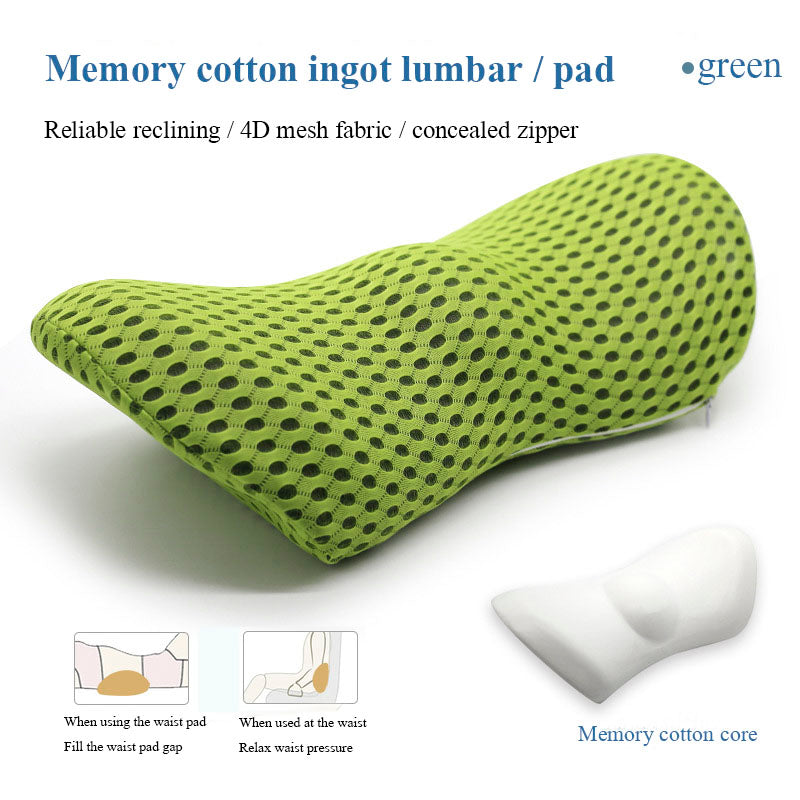 Lumbar Support Pillow For Side Sleepers Pregnancy Relieve Hip Health dealsniper-net Grid green
