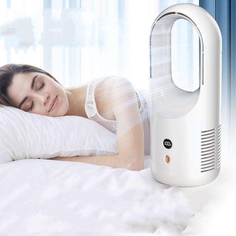 Electric Bladeless Fan Cooler Desktop Portable Usb Rechargable House DealSniper.net