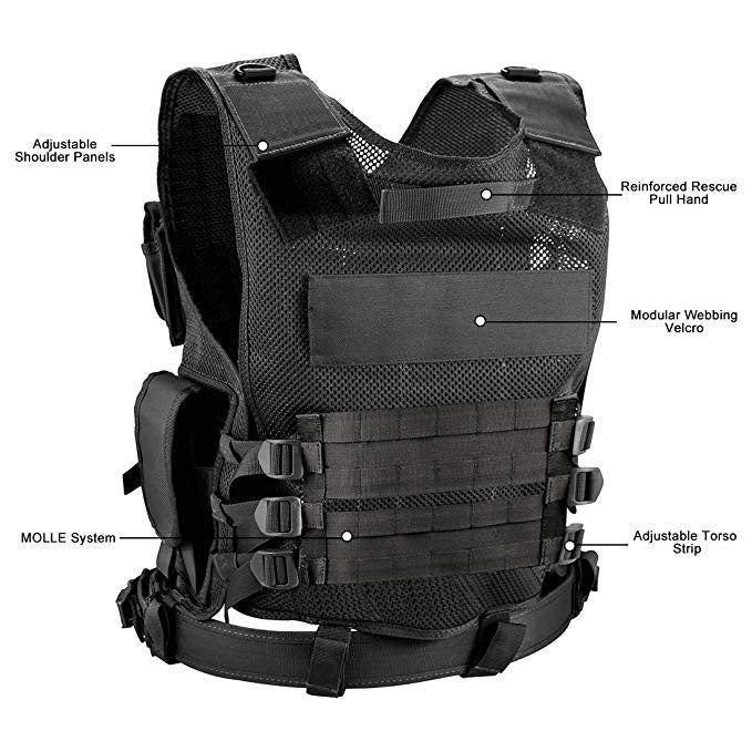 Outdoor Adventure Equipment Camouflage Tactical Vest Amphibious Field Adventure Vest Men dealsniper-net