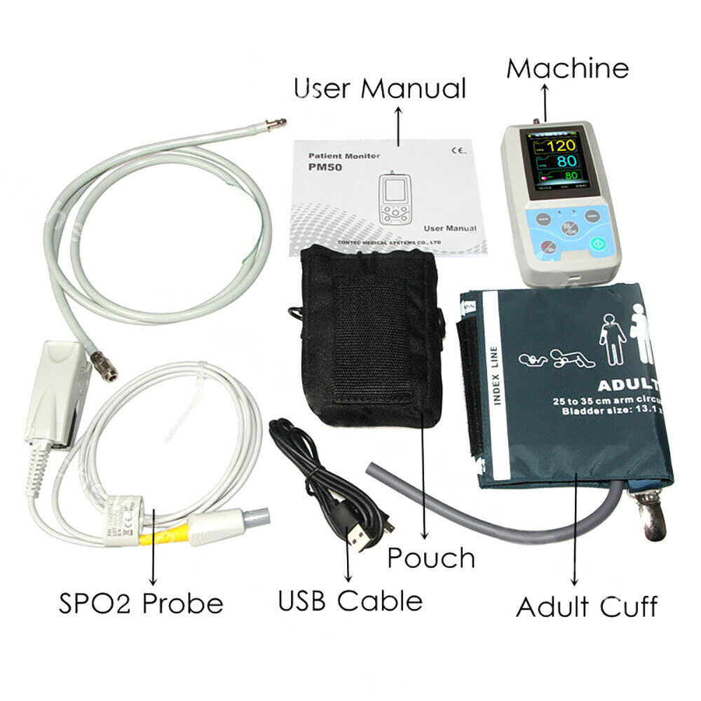 CONTEC PM50 24 Hours Ambulatory Blood Pressure Monitor Electronics dealsniper-net