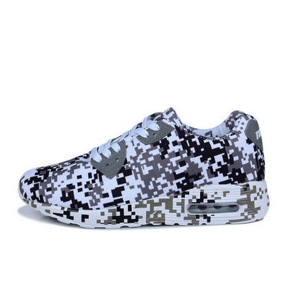 Camouflage air cushion shoes fashion men and women sports shoes Women dealsniper-net Gray 44