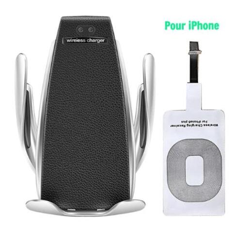 Car Wireless Charger 10W Induction Car Fast Wireless Charging With Car Phone Holder S5 Vehicle dealsniper-net IPhone 1