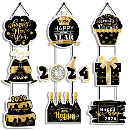 New Year Party Decoration Door Hanging Decoration House Gym From House