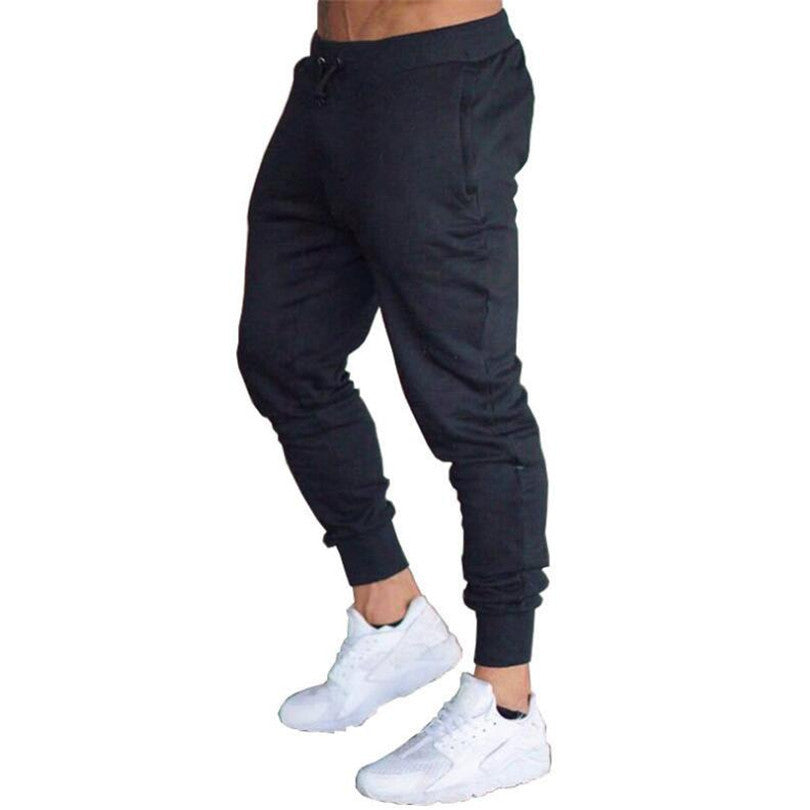 Sports pants fitness football training pants Men DealSniper.net Black L