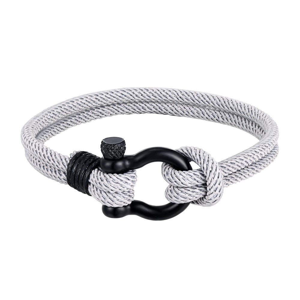 Milan rope bracelet Jewelry dealsniper-net Grey 19CM