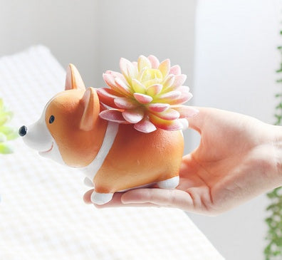 Flower Pot Mini Plant Pot Modern Pet Dog Annimal Style Pots Home Decor Gym From House