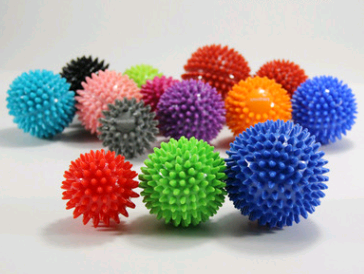 Hard thorn massage ball hand holding thorn ball touch training ball