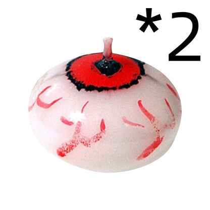 Eyeball Candle Halloween Floating Candle Holidays DealSniper.net 2pcs Red