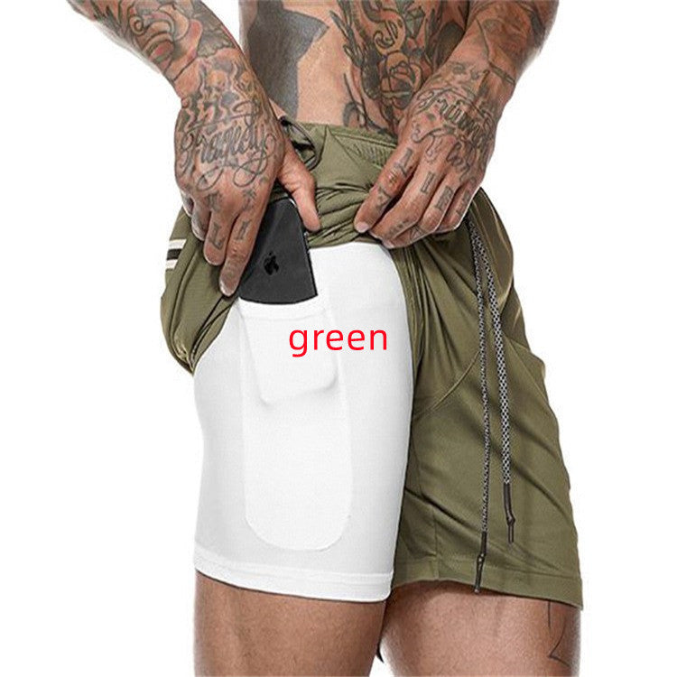 Pocket Compression Shorts Men dealsniper-net Green S